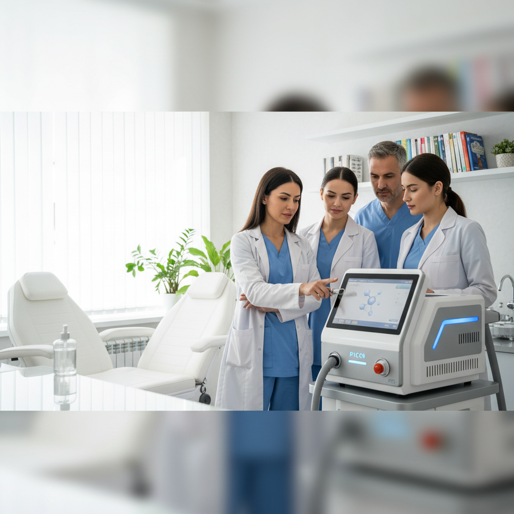Realistische foto passend bij Medi-Invest: uw partner voor geavanceerde Pico laser apparaten voor we
