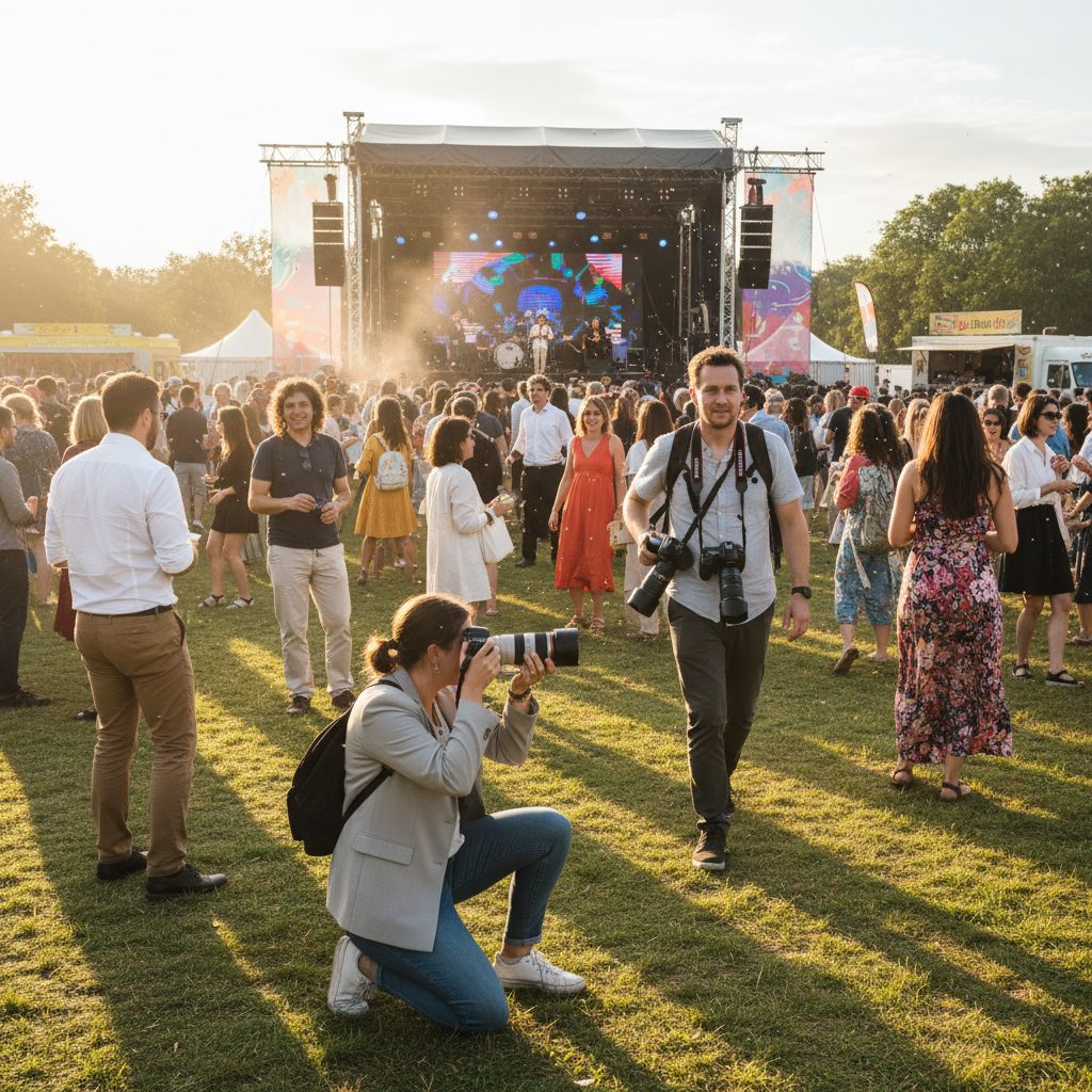 Realistische foto passend bij Hoe lang heb je een fotograaf nodig op een evenement? voor website SEO
